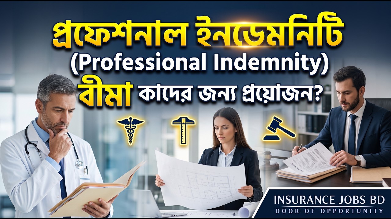 প্রফেশনাল ইনডেমনিটি (Professional Indemnity) বীমা কাদের জন্য প্রয়োজন?