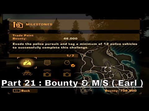 Need For Speed Most Wanted (2005) Walk-through ( No Commentary ) Part 21 : Bounty & M/S ( Earl )