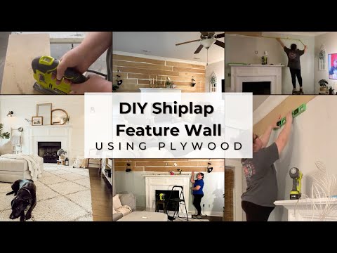 DIY Faux Shiplap Wall | Easy & Budget-Friendly Accent Wall Using Plywood