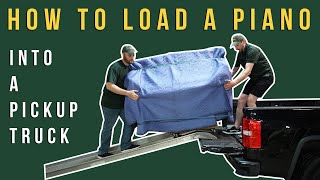 How to Load and Move a Piano Into The Back of a Pickup The Eazy Way (Professional Piano Moving)
