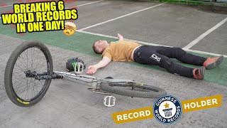 I BROKE 6 IMPOSSIBLE BICYCLE WORLD RECORDS IN 1 DAY!
