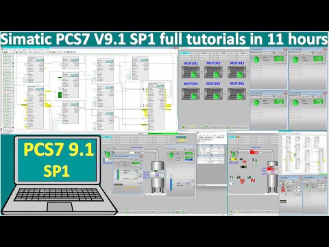 Simatic PCS7 V9.1 SP1 full tutorials in 11 hours| PCS7 training| PCS7 Simulation
