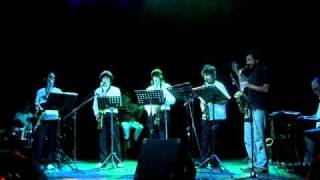 Over the rainbow, Satin Doll (Duke Ellington) by quintet sax, bass, piano, drums