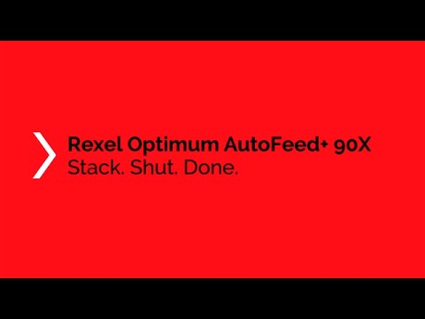 Video of the Rexel Optimum AutoFeed Plus 90X Shredder