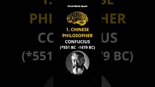 1. Chinese Philosopher Confucius | #shorts | Great Minds Speak