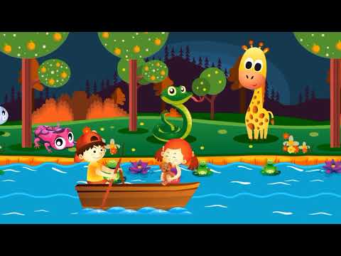 Row Row Row Your Boat with Lyrics | Sadika @ Kids Channel Nursery Rhymes and Songs | HD