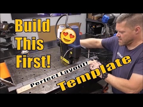 Build any size Welding Fabrication Fixture Table DIY Template Perfect Layout