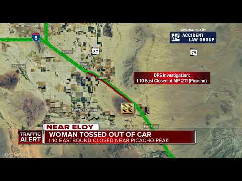 Reports of woman thrown from car on I-10 near Eloy