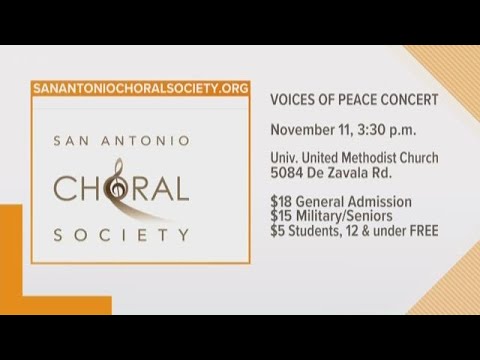 San Antonio Choral Society hosting Voices of Peace Concert