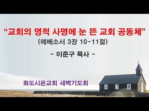 (에베소서 40) 교회의 영적 사명에 눈 뜬 교회 공동체