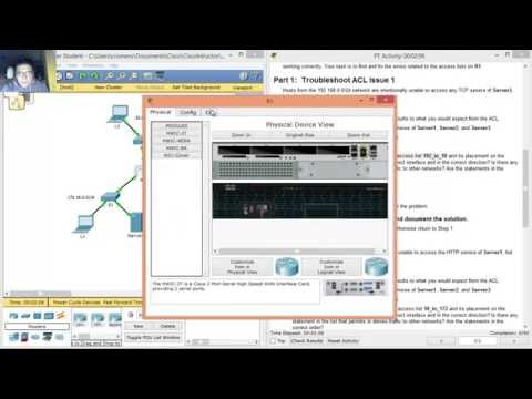 9.4.2.6 Packet Tracer - Troubleshooting ACLs