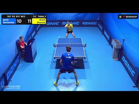 20:05 Serhii Zemiantsev - Andrii Shamrai 13.09.2023 TT Euro.Cup Ukraine Star. Table 3