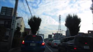 タイムラプス 一般道を自動車で走行　八王子 ー 大宮