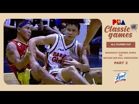 PBA Classic Games: 2000 All Filipino Cup | Ginebra vs. Redbull | Feb. 20, 2000 (PART 2)
