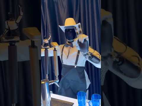 Elon’s New OPTIMUS ROBOTS! Part 2 - Pouring Drinks & Posing For Pics