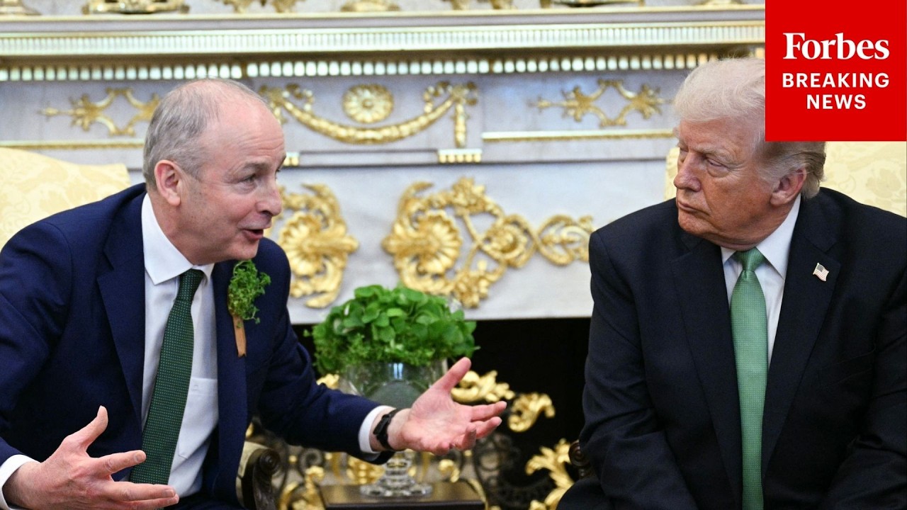 Video | 'Can We Get Peace?': Micheál Martin Discusses War With Iran In Front Of Donald Trump