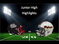 JH Football:  Highlights of Refugio vs Three Rivers