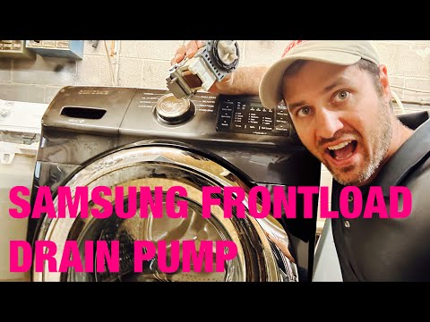 How to fix a Samsung front load washer that is not draining | Bad pump dc31-00054d