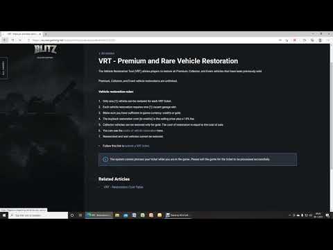 WOT BLITZ HOW TO RESTORE SOLD PREMIUM AND COLLECTOR TANKS!