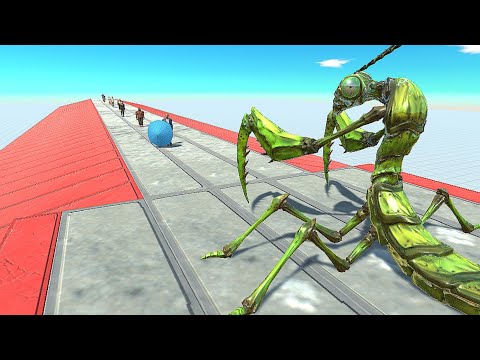 Giant Praying Mantis vs All Modern Humans - Animal Revolt Battle Simulator