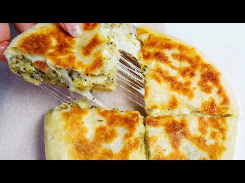 The Secret to Mouthwatering Potato Cheese Bread for Breakfast, No Oven Needed! No Yeast!