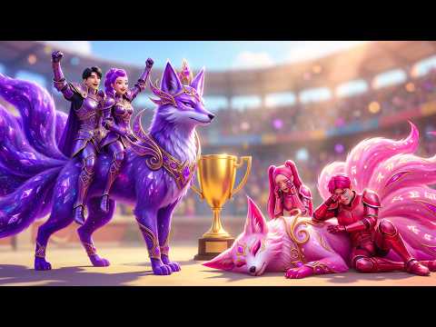 Violet Family VS Pink Family: RUMI Gets Magic Demon Fox Racing Championship - KPOP Demon Hunters