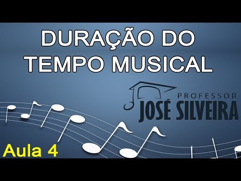 FIGURAS RÍTMICAS E DURAÇÃO DO TEMPO MUSICAL  - Professor José Silveira (Aula 4)