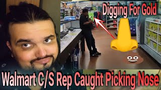 walmart Phone Customer Service Rep Picking Nose Leaning No  Help