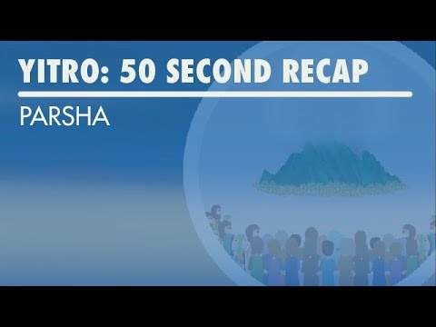 Parshat Yitro: 50 Second Recap