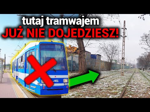 The only closed tram track in Krakow