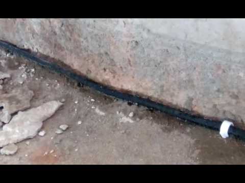 Piping system for termite control- drip irrigation