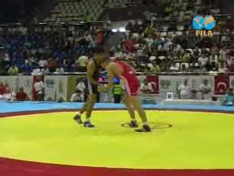 WM Junioren 09 Finale 3+5 GR 66kg Frank Stäbler GER ALIYEV ALI, Rustam AZE