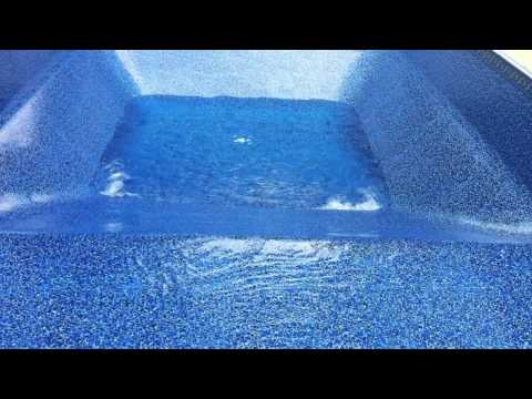 Filling pool with a water truck