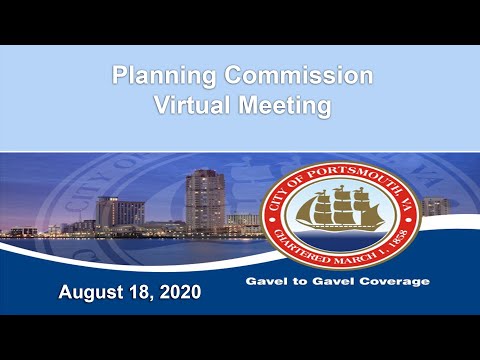 Planning Commission Virtual Meeting August 18, 2020 Portsmouth Virginia