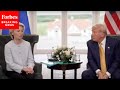 Trump Asked About His European Immigration Comment In Front Of EU President Ursula Von Der Leyen