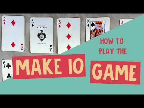 Part of a video titled The Make Ten Game: an awesome K-2 math card game - YouTube