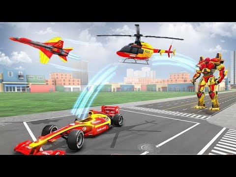 Helicopter Robot Transform Formula Car Robot Game