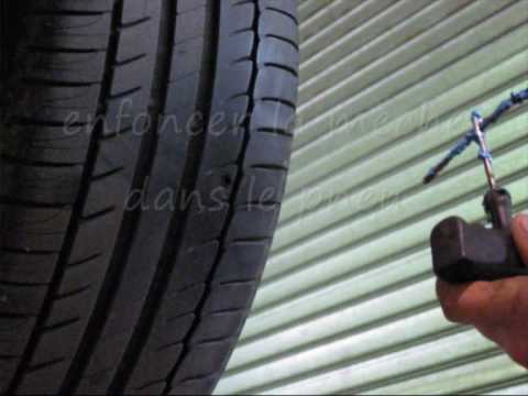 comment poser une meche sur un pneu