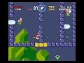 Super Mario World Custom Level Block Mountains