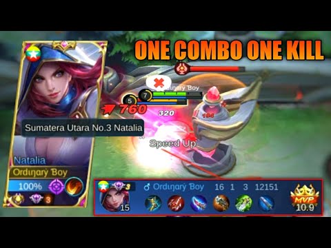 NATALIA ONE HIT COMBO | Top Global Natalia Gameplay - MLBB