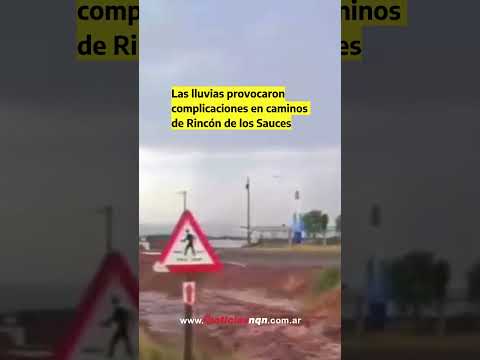 Las lluvias provocaron complicaciones en caminos de Rincón de los Sauces