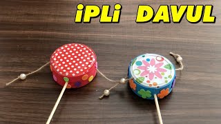 Kavanoz Kapağından Muhteşem Geri Dönüşüm - İpli Davul