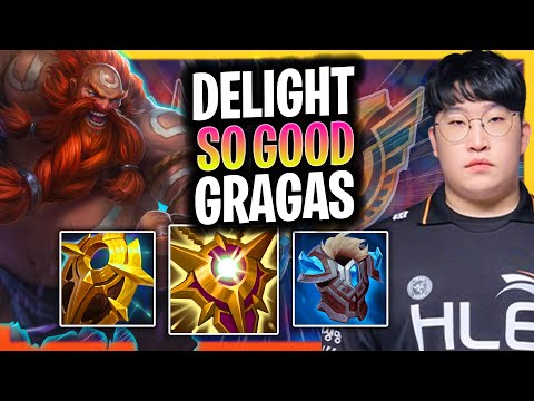 DELIGHT IS SO GOOD WITH GRAGAS! | HLE Delight Plays Gragas Support vs Pyke!  Season 2025