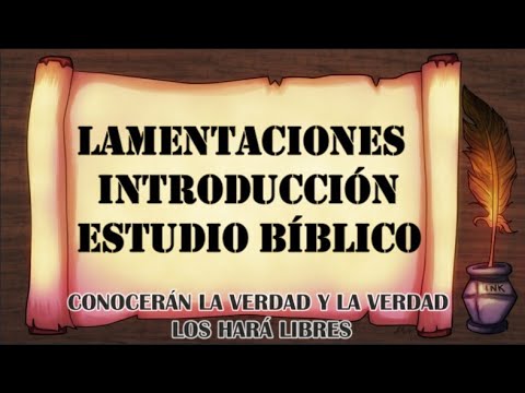 LAMENTATIONS INTRODUCTION BIBLE STUDY