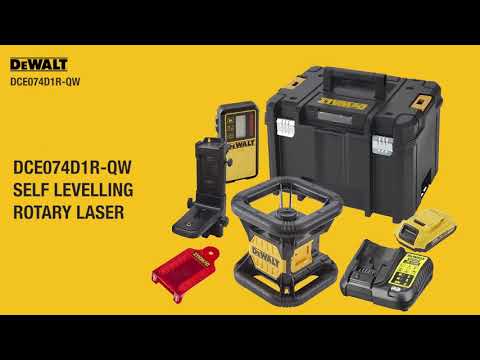 Лазер ротационный аккумуляторный DeWALT DCE074D1R с красным лучом Лазер ротационный аккумуляторный DeWALT DCE074D1R с красным лучом
