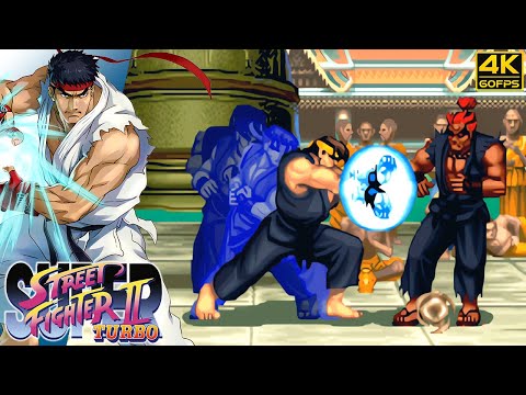Super Street Fighter II Turbo - Ryu (Arcade / 1994) 4K 60FPS