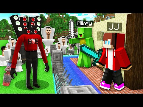 SPEAKER MAN and Skibidi Toilets vs Security House Mikey & JJ - Minecraft (Maizen)