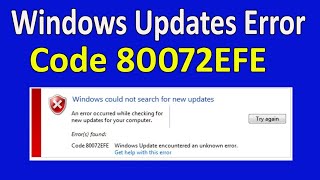 Fix Error Windows could not search for new updates | Basic steps of fixing Window Updates Error