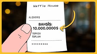10 MİLYON DOLAR BAHŞİŞ ALIP PİŞMAN OLAN GARSON