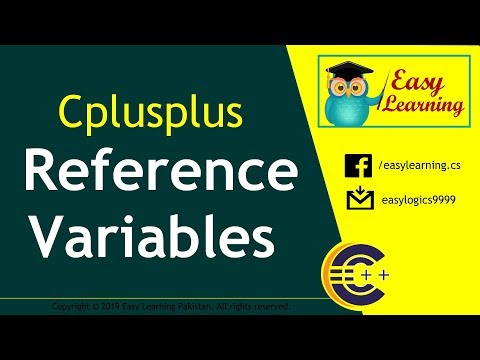 Reference Variables in C++ (HINDI/URDU) | Easy Learning Classroom Video